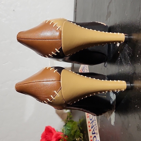 CHINESE LAUNDRY Leather Patchwork Thick Stich Detail Leather Heel 7M - Picture 8 of 10